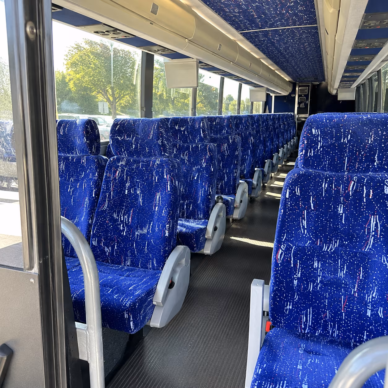 johnson city charter bus interior